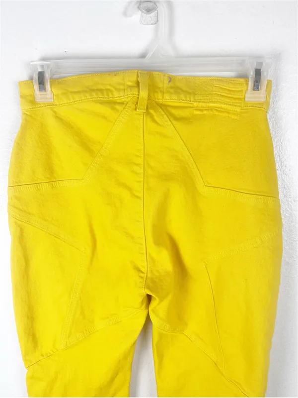 Revice Denim Venus Flare Star Golden Yellow High Rise Jeans Size 30 Boho Retro Casual - Image 13