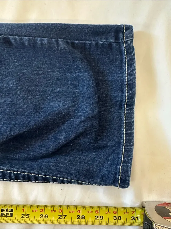 Ariat Dark Blue Bootcut Jeans with Contrast Stitching - Image 6