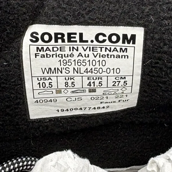 Sorel Womens Explorer‎ II Carnival Sport Waterproof Boot Black 10.5M - Image 8