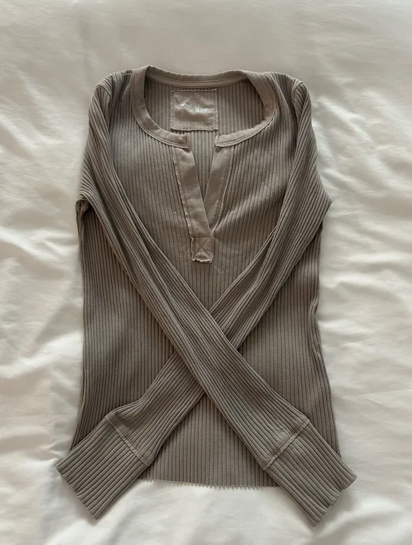 Aerie Long Sleeve Fireside Henley Top - Image 2