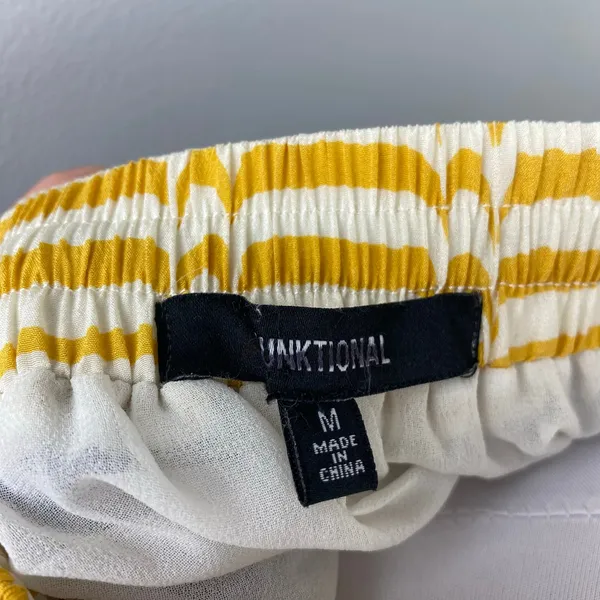 Anthropologie Funktional Silk Bent Stripes Asymmetrical High Low Skirt Medium - Image 8