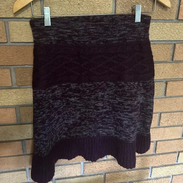 Dakini Sweater Skirt Women’s Crochet Mini Mohair Wool Blend A-Line Knit XS - Image 6