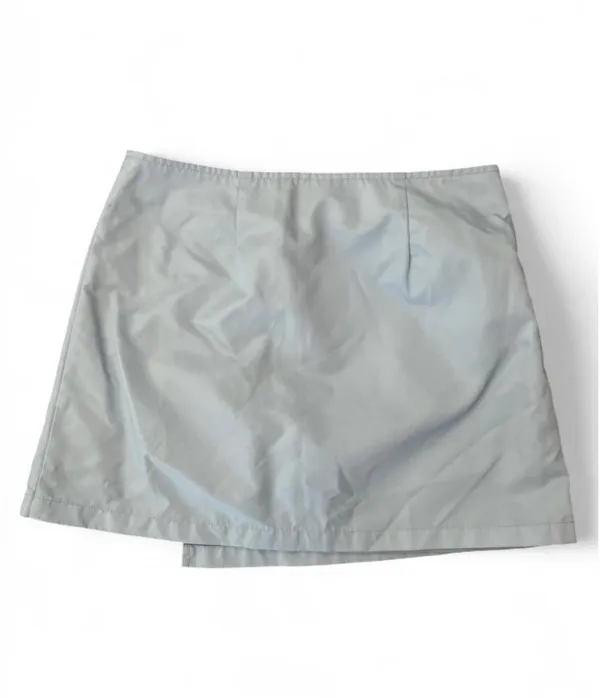 Oval Square Shine Mini Skirt Blue Small - Image 5