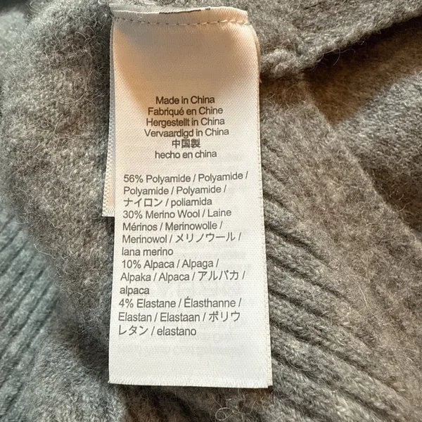 J. Crew Turtleneck Sweater in Supersoft Yarn Size XS‎ Gray Wool Alpaca Classic - Image 9