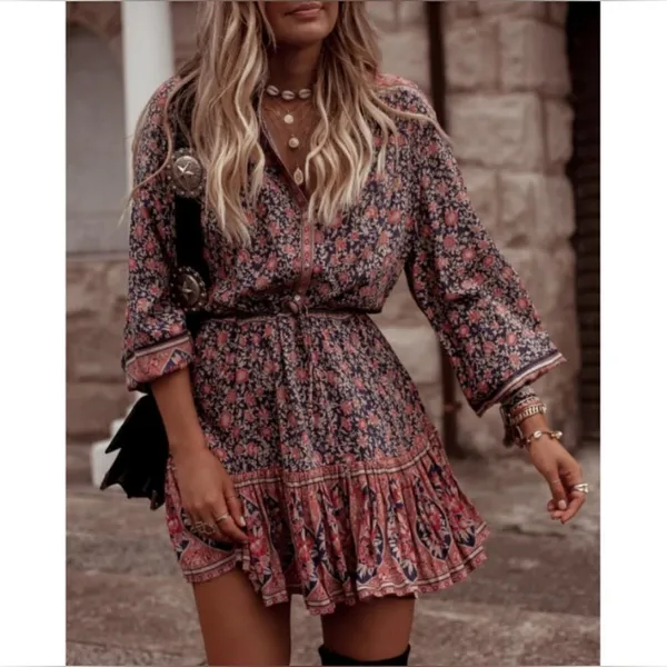 Spell & The Gypsy Collective Jasmine Playdress in Navy SPELL M - Image 5