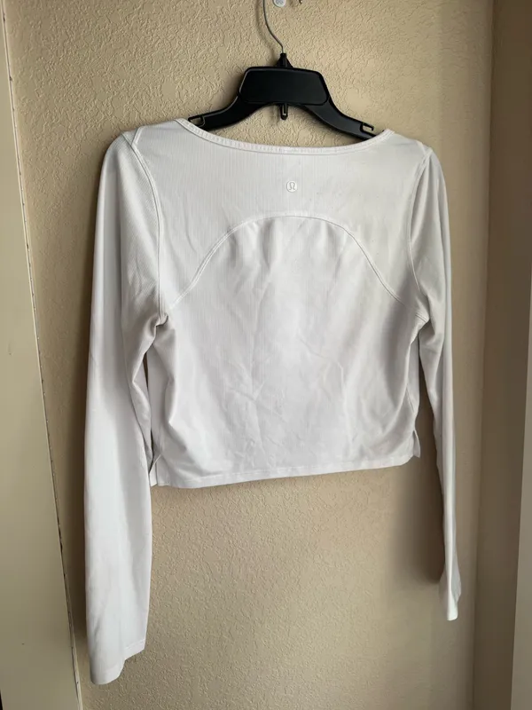 White Lululemon Long Sleeve - Image 4