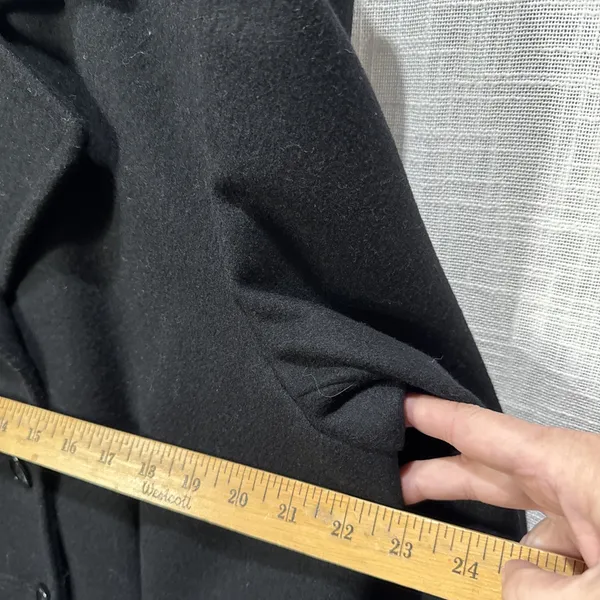 Vintage Mackintosh New England Vintage 100% Wool Pea Coat Size 18 - Image 9