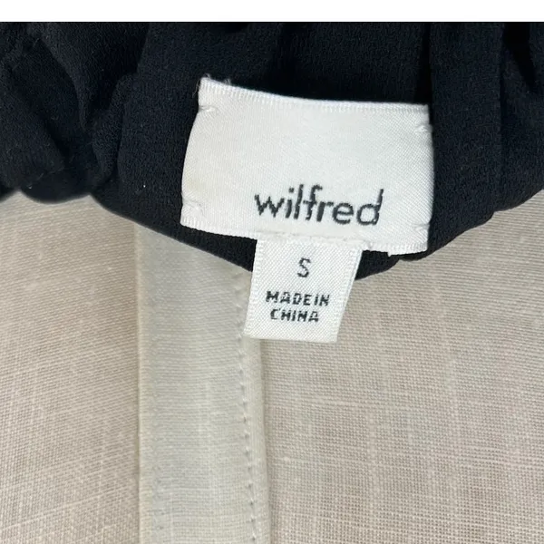 Aritzia‎ Wilfred Hosta Off the Shoulder Ruffle Dress Black Size Small - Image 10