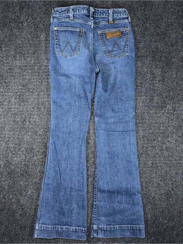 Wrangler Retro High Rise Trouser Bootcut Jeans Women’s 29x32 Stretch Denim EUC - Image 3