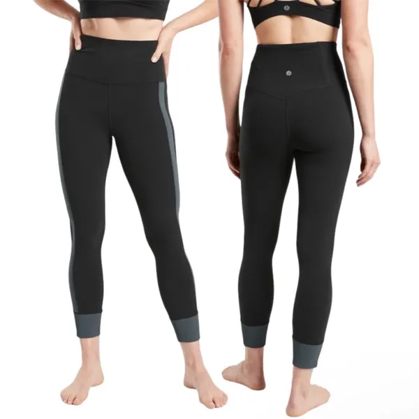 Athleta Elation Jogger Leggings Women’s Size Small Rib Trim 7/8 Fit Activewear‎ - Image 2