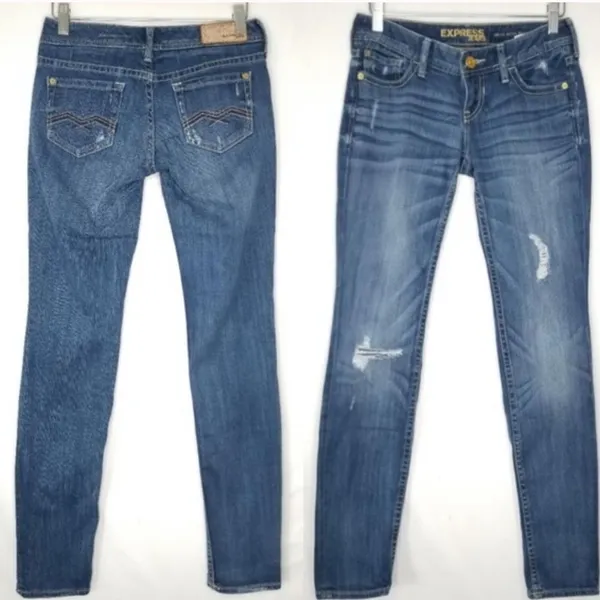 ✨Hp✨Express Super Skinny Distressed Jeans✨ - Image 3