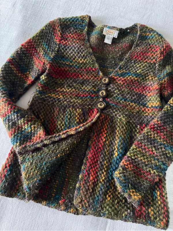 Vintage Talbots Y2K Boho Knit Sweater - Small - Image 4