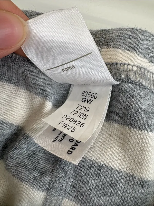 Hanna Andersson Adult Long John Pajama Pants Stripes Size Medium 83560 - Image 4