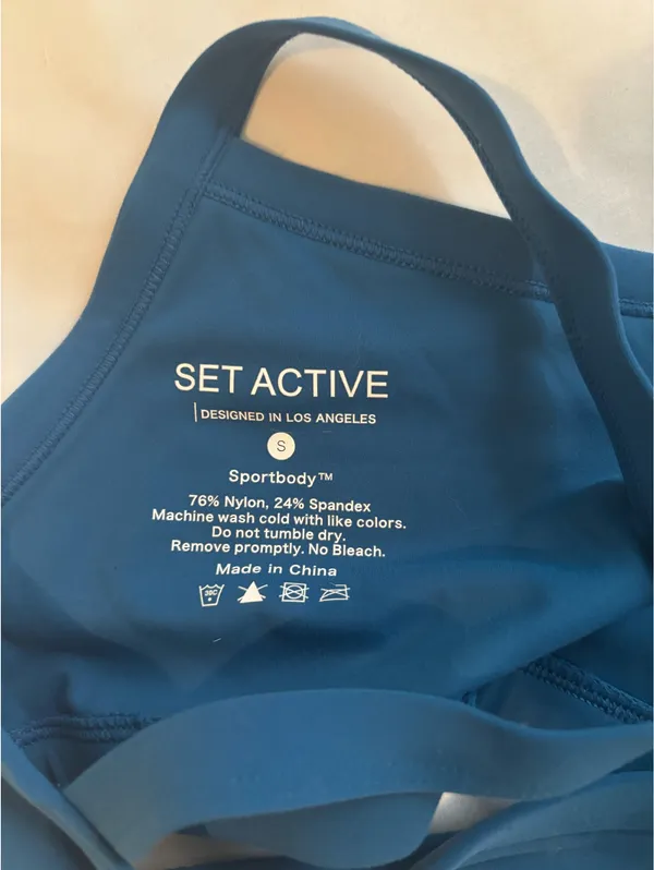 Set Active Sportbody Sports Bra Bright Blue - Image 4