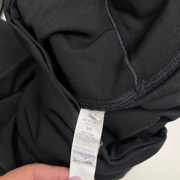 OFFLINE by‎ Aerie Crossover Skort Sz S Black Tennis Golf Pickleball Running - Image 8