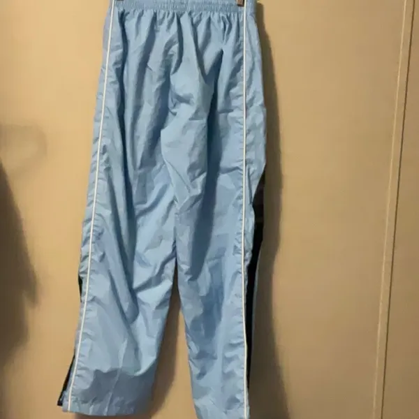 Sky Blue Joggers with Black Side Stripes - Image 4