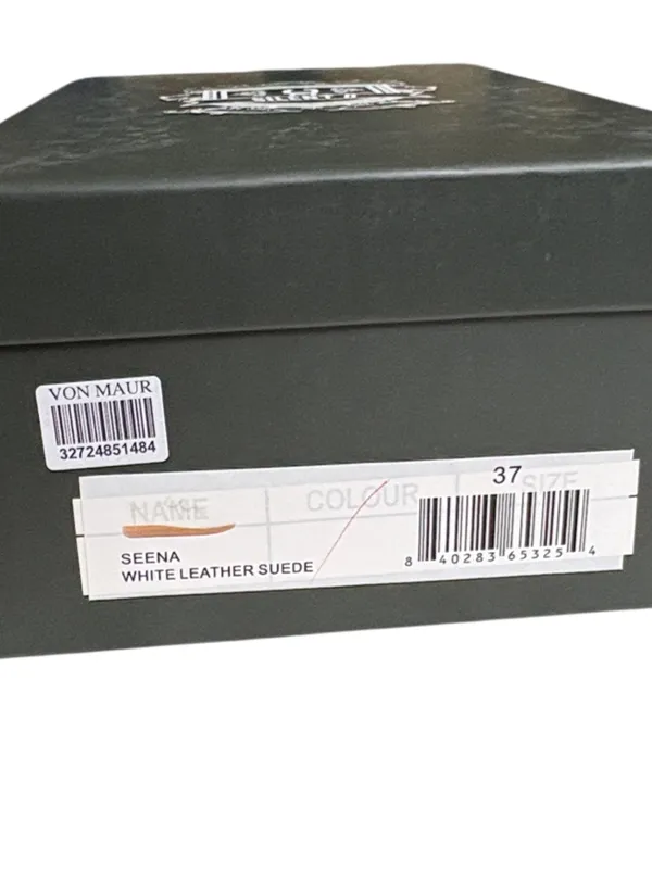 New In Box Silent D Leather Seena Sneakers White Size 6.5 Retail $150.00 - Image 12