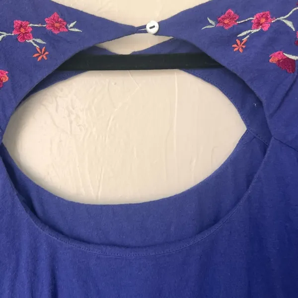 Free People Lita embroidered cutout long sleeve top size m - Image 9