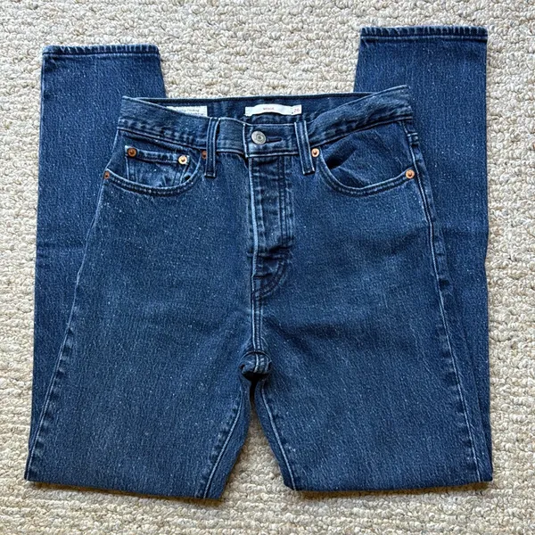 LEVI’S Denim Wedgie Blue Jeans Size 26 - Image 2