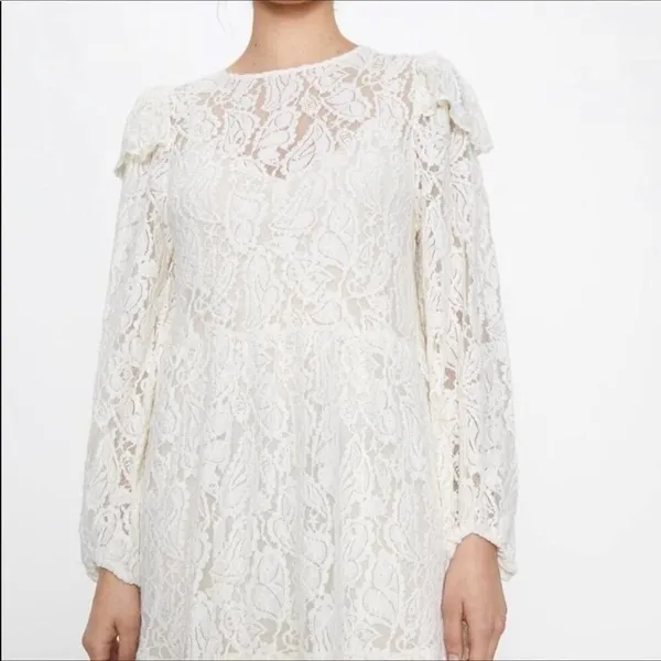 New‎ Zara Lace Dress - Image 4