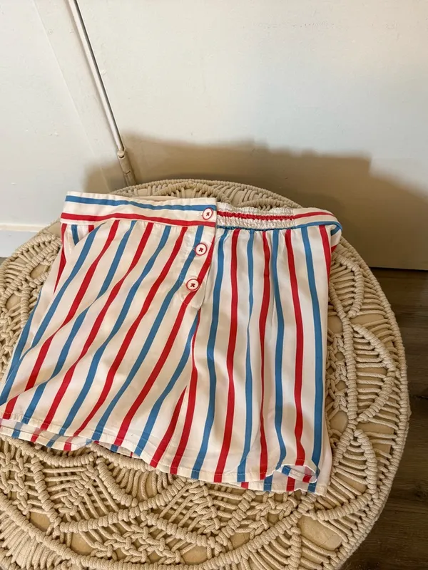 Mattel Red, Light Blue & White Striped shorts. - Image 5