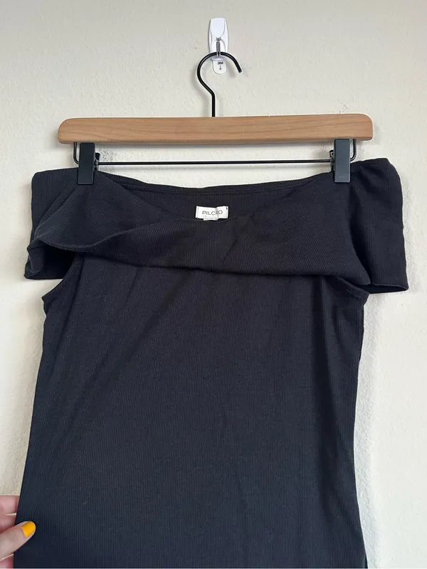 Anthropologie Pilcro Modal Cotton Rib Off the Shoulder Top - Image 5