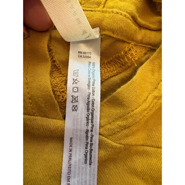 FP Movement‎ Mustard Yellow Organic Pima Cotton Ruched Sleeve Hoodie XS - Image 5