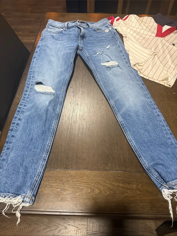 Hudson Jeans Light Blue Distressed Boyfriend Jeans - Image 2