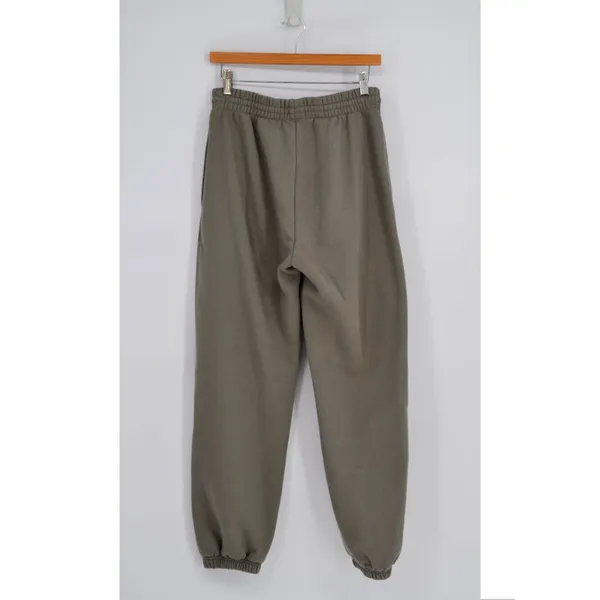 Anine Bing Karter Sweatpants Gray Women's S Cotton Fleece Relaxed Logo Slouchy - Image 4