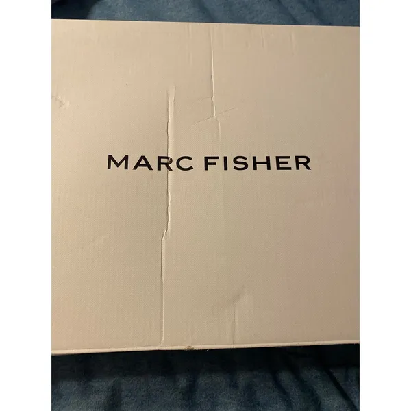 Marc Fisher Gabey Black Leather Knee High Boots Size 10M Block Heel Zip-Up New - Image 6