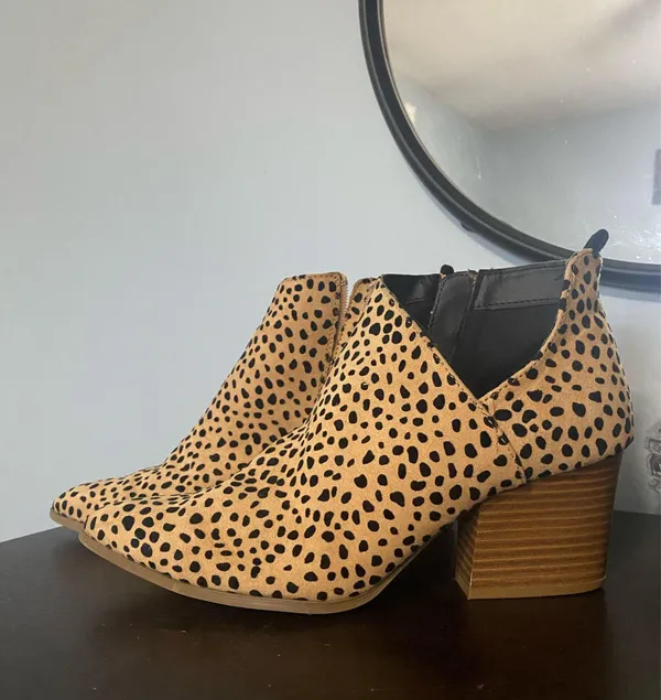 Animal Print Booties MIA - Image 3