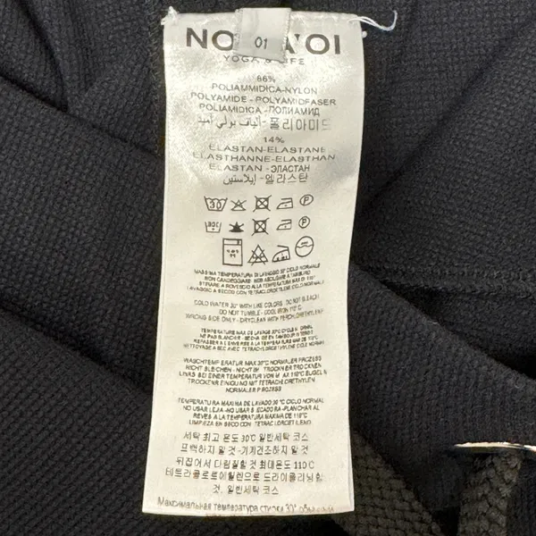 NO KA'OI Black Waffle Knit‎ Jogger Pants Yoga Athleisure Drawstring Waist Small - Image 8