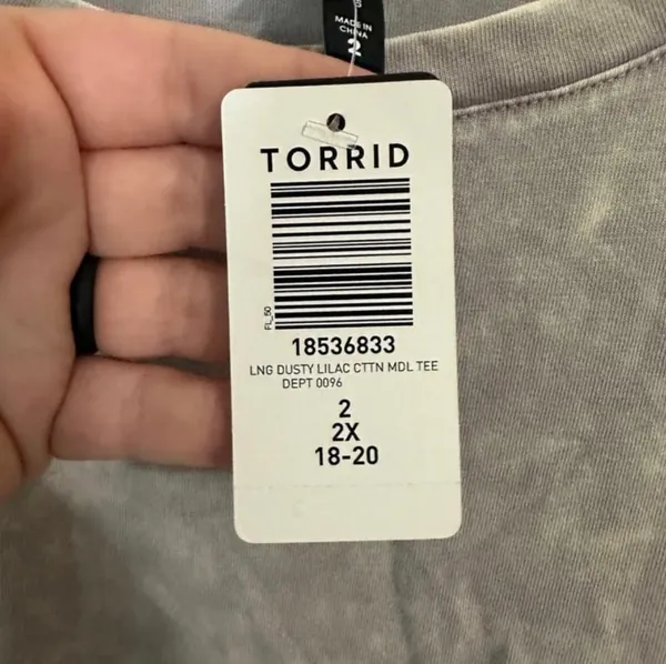 Cotton Modal Short Sleeve Lounge Tee Size 2X - Image 4