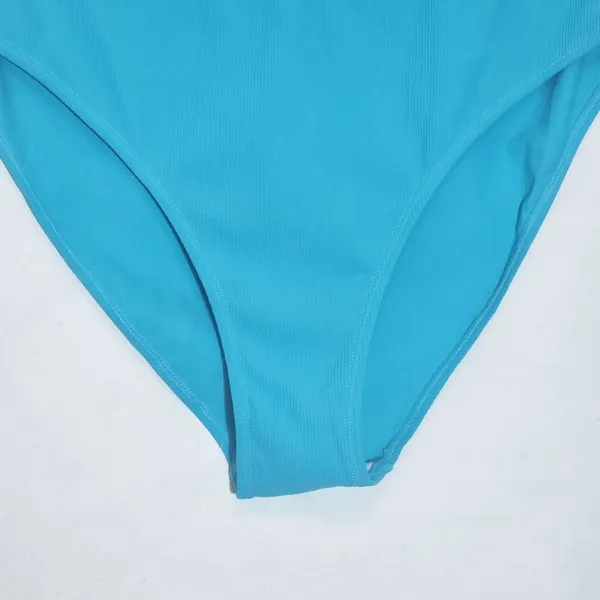 AI'MAGE Blue Bikini with Light Blue Trim and High Waist Bottoms NWT Size 2XL - Image 4