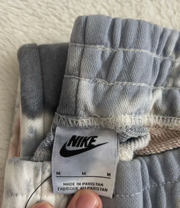 Nike Loose Fit Tie Dye Cuffed Sweatpants in Slate Blue, Medium - Image 6