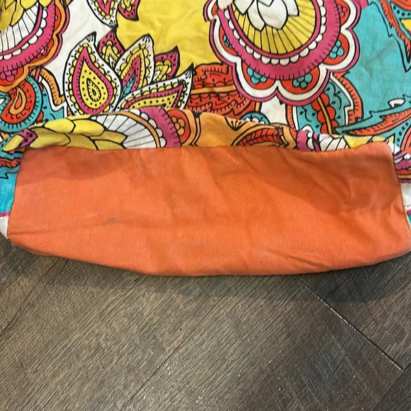 Joe Boxer tote bag featuring a colorful paisley pattern with pink‎ straps - Image 3