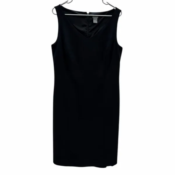 Ann Taylor Navy Blue Sleeveless Zip Back Dress Womens Plus Size 14 - Image 7