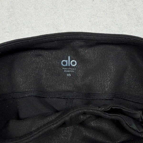 Alo Yoga Black High-Waist Extra Long Leggings Women’s XS Tall Yoga Pants - Image 3