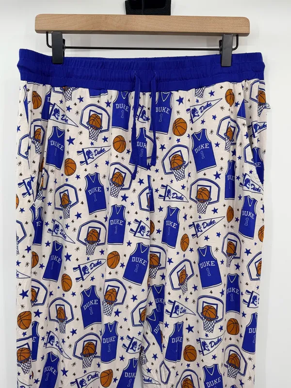 Monkeeroos Duke Blue Devils Basketball Bamboo Pajama Jogger Pants M - Image 4