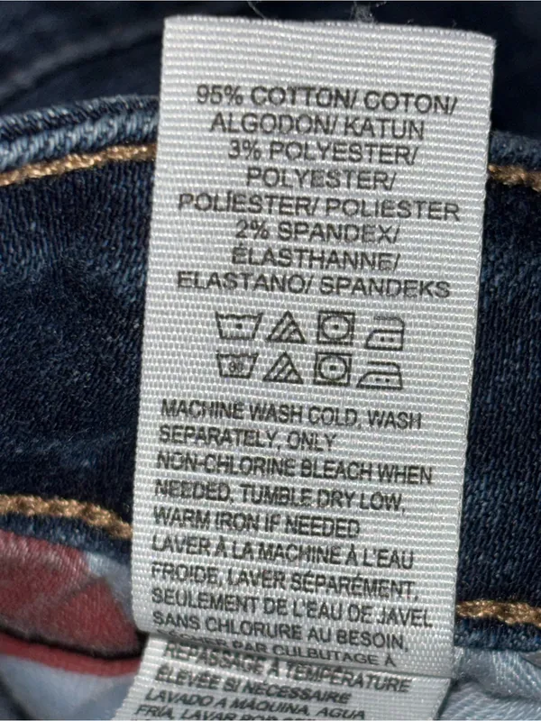 Lucky Brand Jeans Lolita Skinny Leg Women’s Size 14 Waist 32 L30 Dark Wash Denim - Image 10