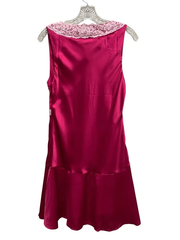 ASOS Design Satin Flippy Mini Dress Pink Lace Trim Sleeveless Women’s Size 6 - Image 10