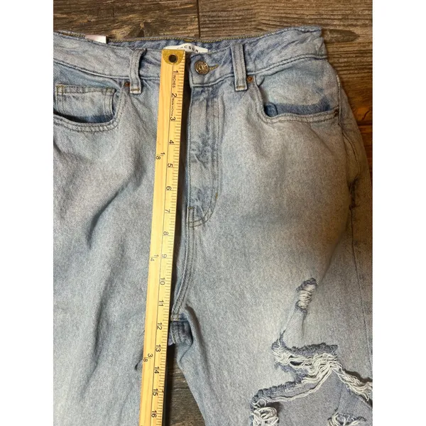 PacSun 90s Boyfriend Jeans Light Wash Distressed Denim Size 27 Ripped Grunge Y2K - Image 8