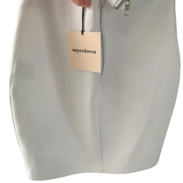 REVOLVE superdown Annamarie Halter Mini Dress in White Size MED NWT - Image 8