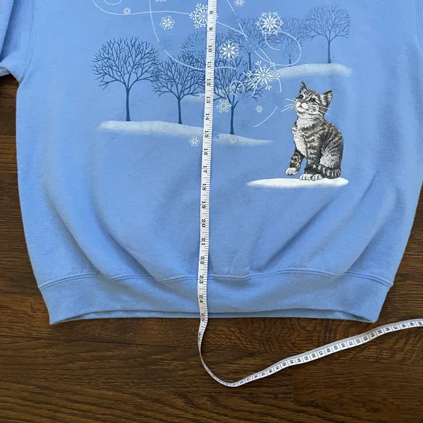 Blue Cat Crewneck Sweatshirt - Image 5