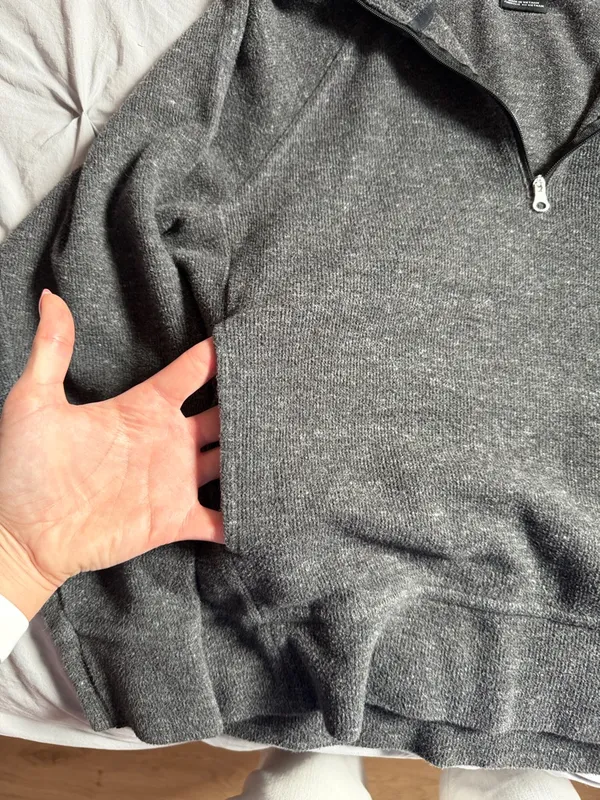 Women’s Nike Charcoal Quarter-Zip Sweater - Image 3