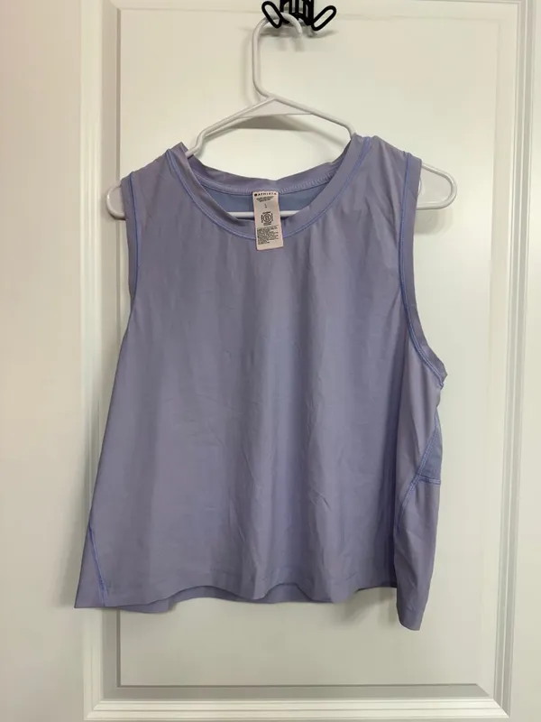 Athleta Ultimate Muscle Tank Lavender Women’s Large - Image 3