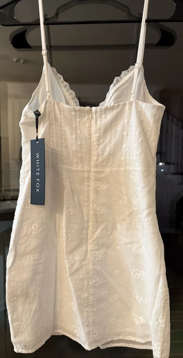 White Mini Dress - Image 4