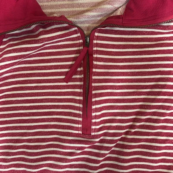 Pilcro Anthropologie striped quarter zip sweatshirt - Image 2