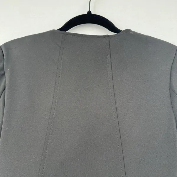 Obsession Black Peplum Moto Jacket Asymmetrical Zip Stretch Biker Edgy Sz Medium - Image 5