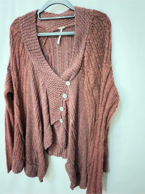 Free People Hemingway Cape Cardigan Size Small - Image 4